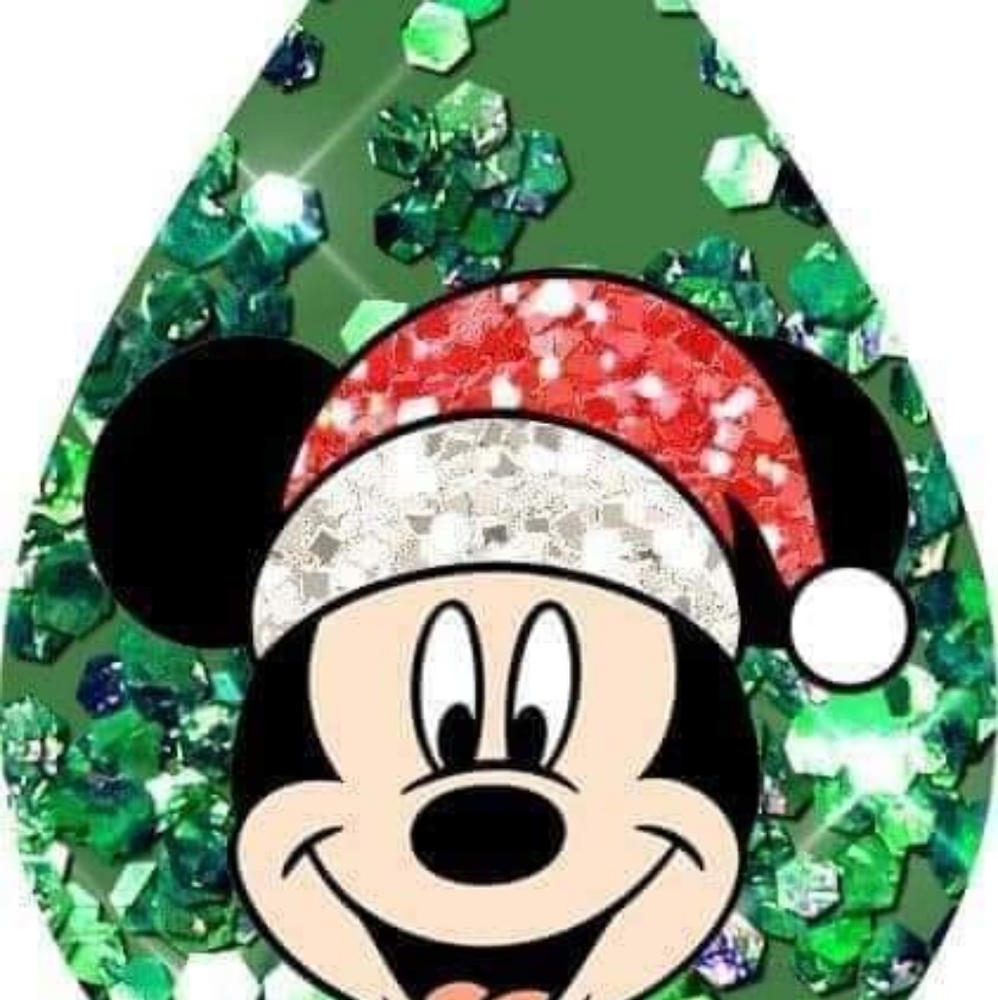 2 pairs of Merry Mickey Christmas Earrings